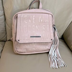Steve Madden Pink Back Pack Snap Closure